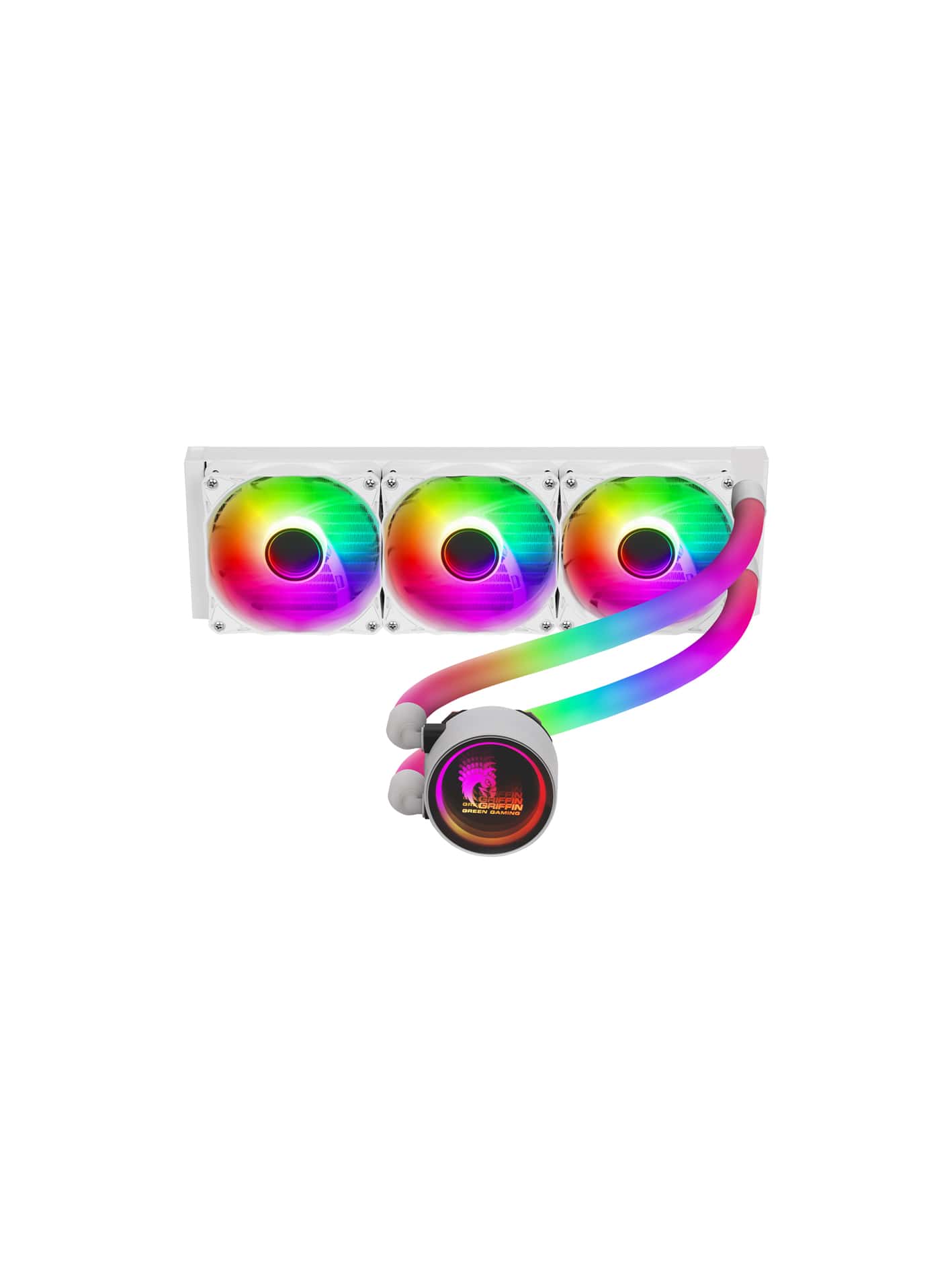 FAN-LIQUID-360-stream-min.jpg خنک کننده پردازنده گرین مدل GLACIER 360 STREAM-ARGB - Image 1