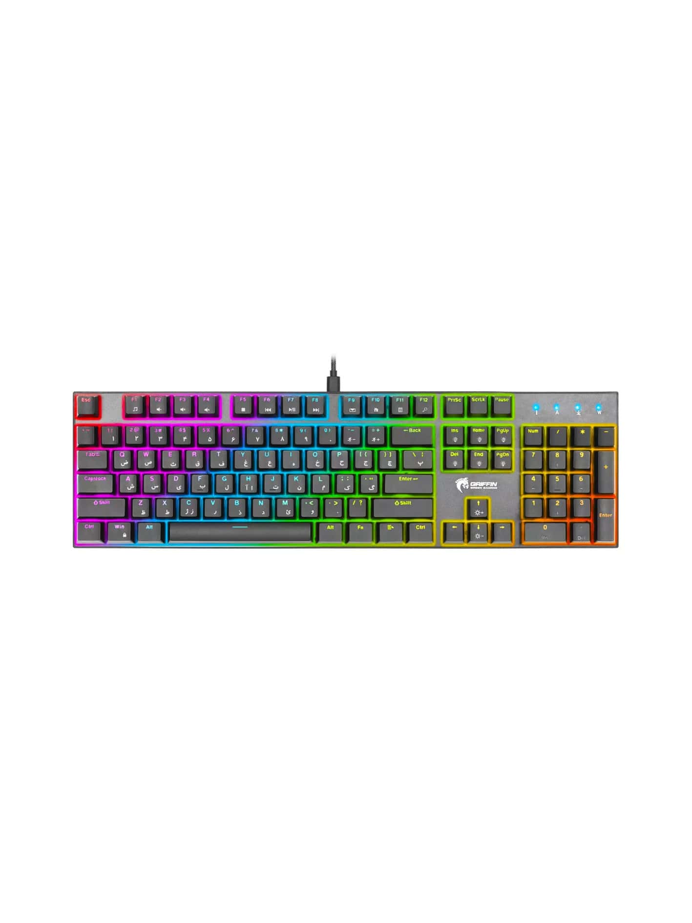 x-min کیبورد گرین مدل GK802-RGB - Image 1