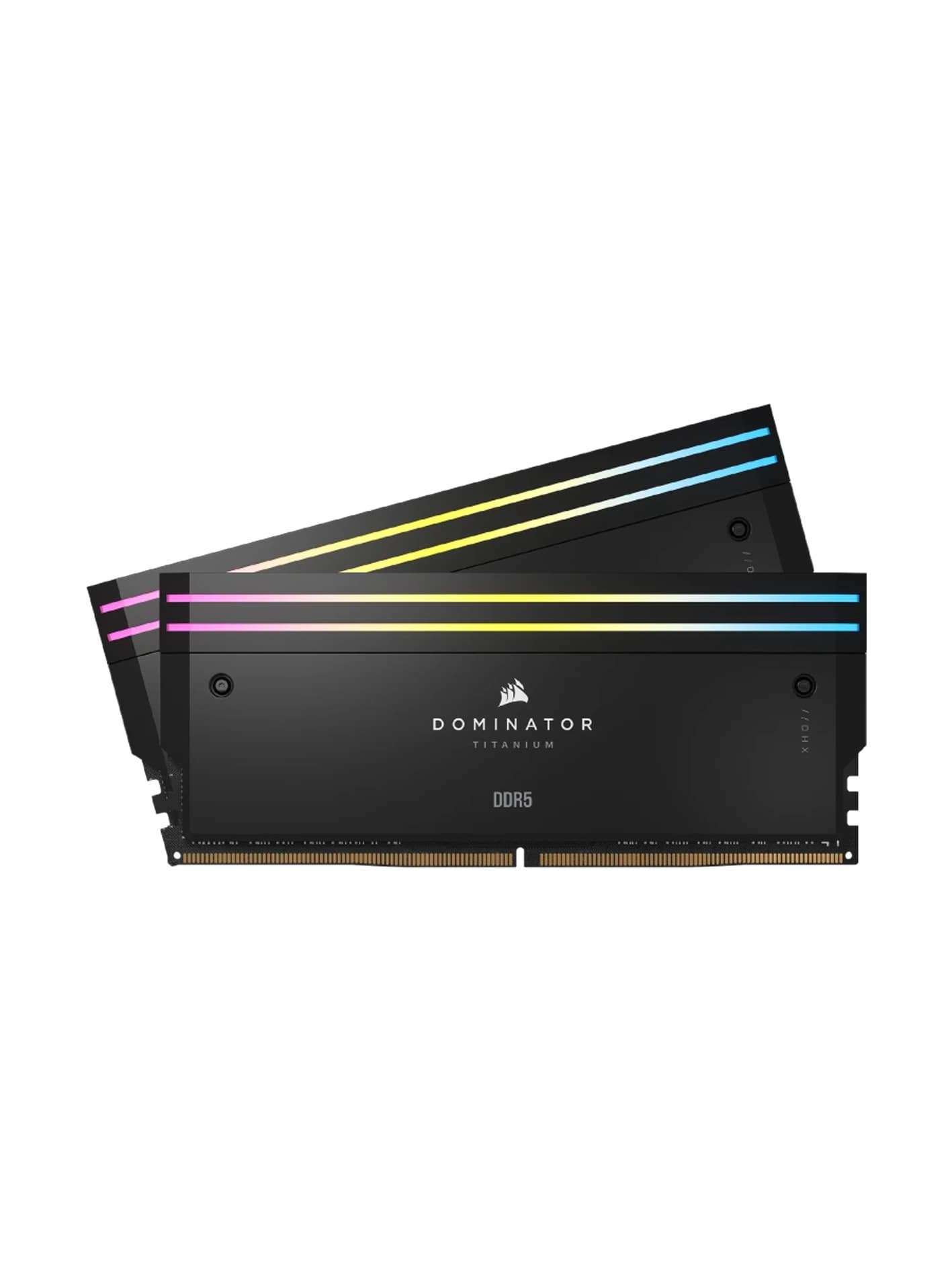 212100-min رم دسکتاپ DDR5 کورسیر دو کاناله 7200 مگاهرتز مدل DOMINATOR TITANIUM BLACK ظرفیت 32 گیگابایت CL34 - Image 1